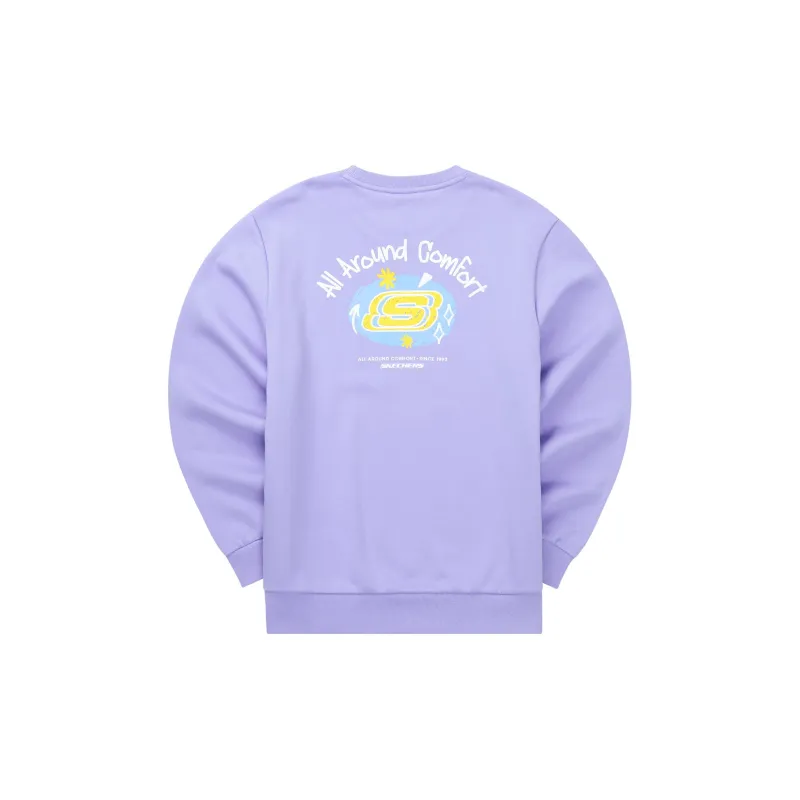 Skechers Colorful Sweatshirts Unisex Sweet Lavender/01DU-1