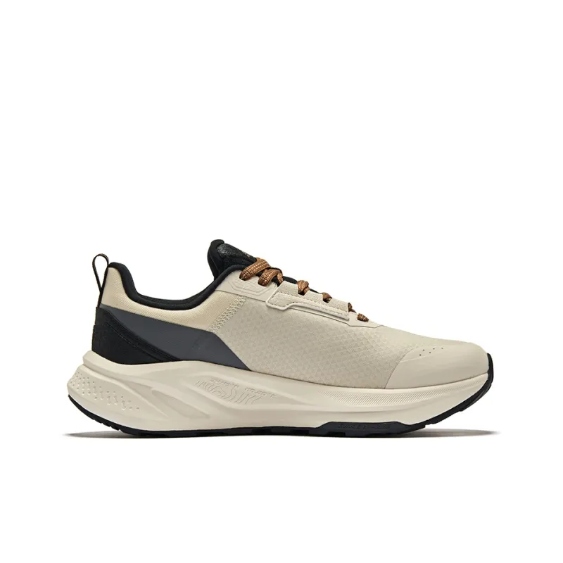Erke Wild Cushioning Anti-Slip And Wear-Resistant Low-Top Running Shoes Men's Warm Linen Jet Black-1