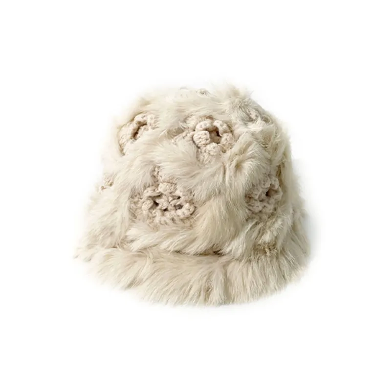 CMFY Acrylic Rabbit Fur Beanies Women's-0