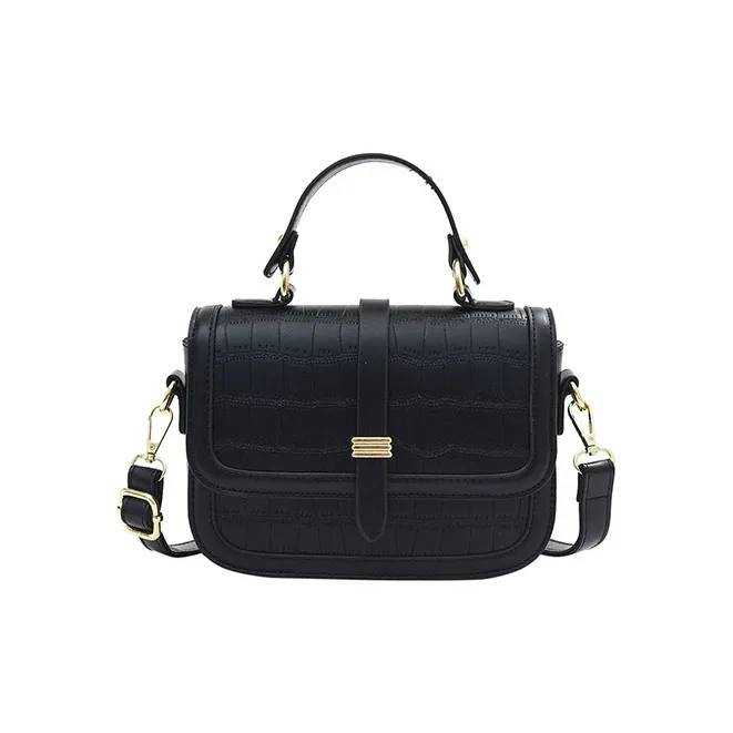 JANE KLAIN PU Small Square Bag, Shoulder Bag, Crossbody Bag, Handbag Small Size Women's White & Brown/Black-8