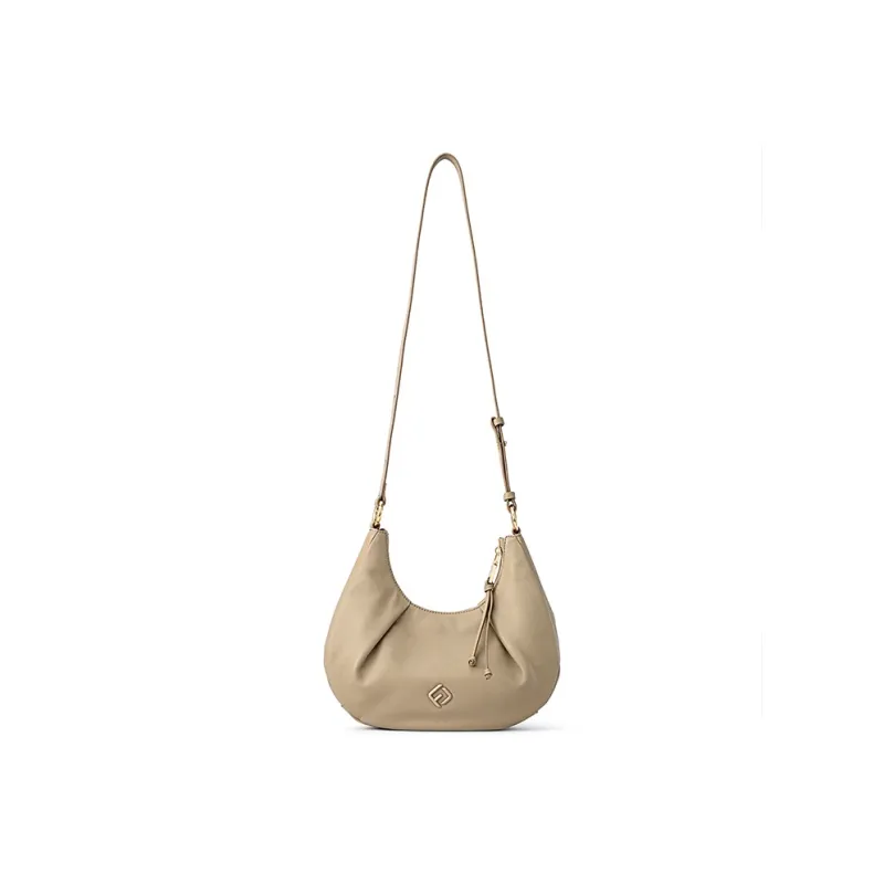 FION Soft Genuine Leather Shoulder Bag, Handbag, Shoulder Bag Women's Solid Color-19