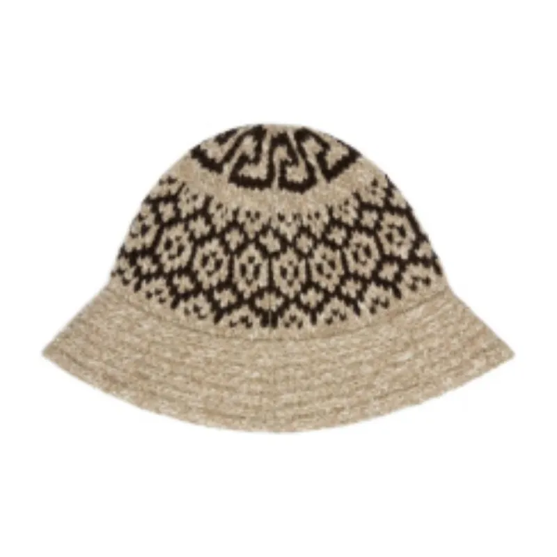 CELINE Cloche Hat In Triomphe Fair Isle Wool-1