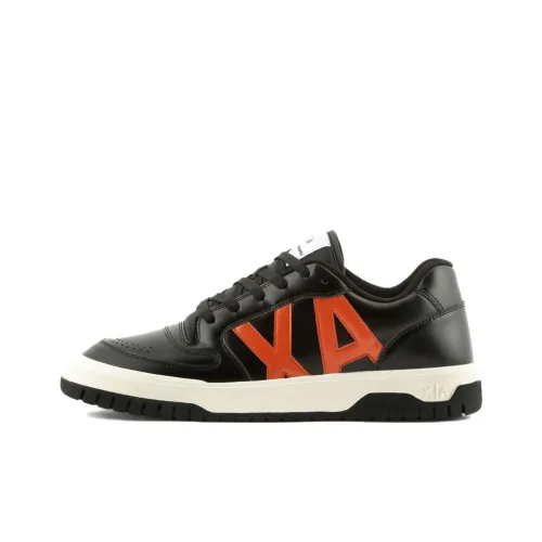 ARMANI EXCHANGE Skateboard Shoes Men Low-Top Black