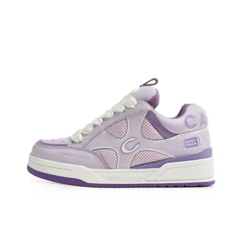 CANDYDONDA Basic Color Scheme Collection Low-Top Skateboard Shoes Unisex Purple