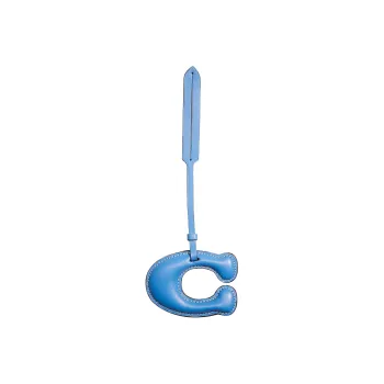 COACH PVC Canvas Bag Charm Bag Merchandise Women's Blue