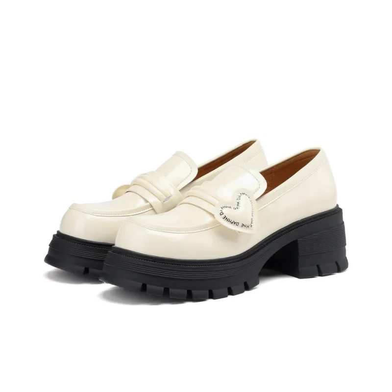 DAPHNE Loafers Women's Beige/Black/Green-2