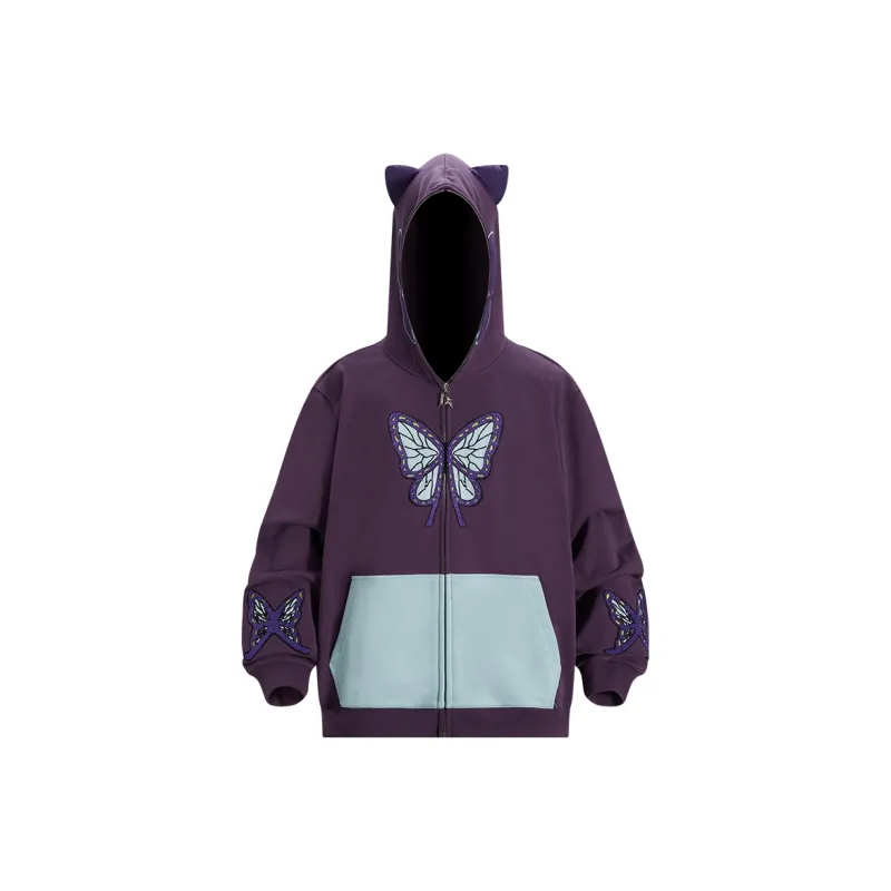 KAKAZZY Sweatshirts Unisex Dark Purple-1