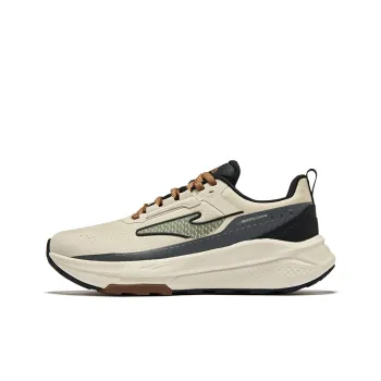 Erke Wild Cushioning Anti Slip And Wear Resistant Low Top Running Shoes Men's Warm Linen Jet Black
