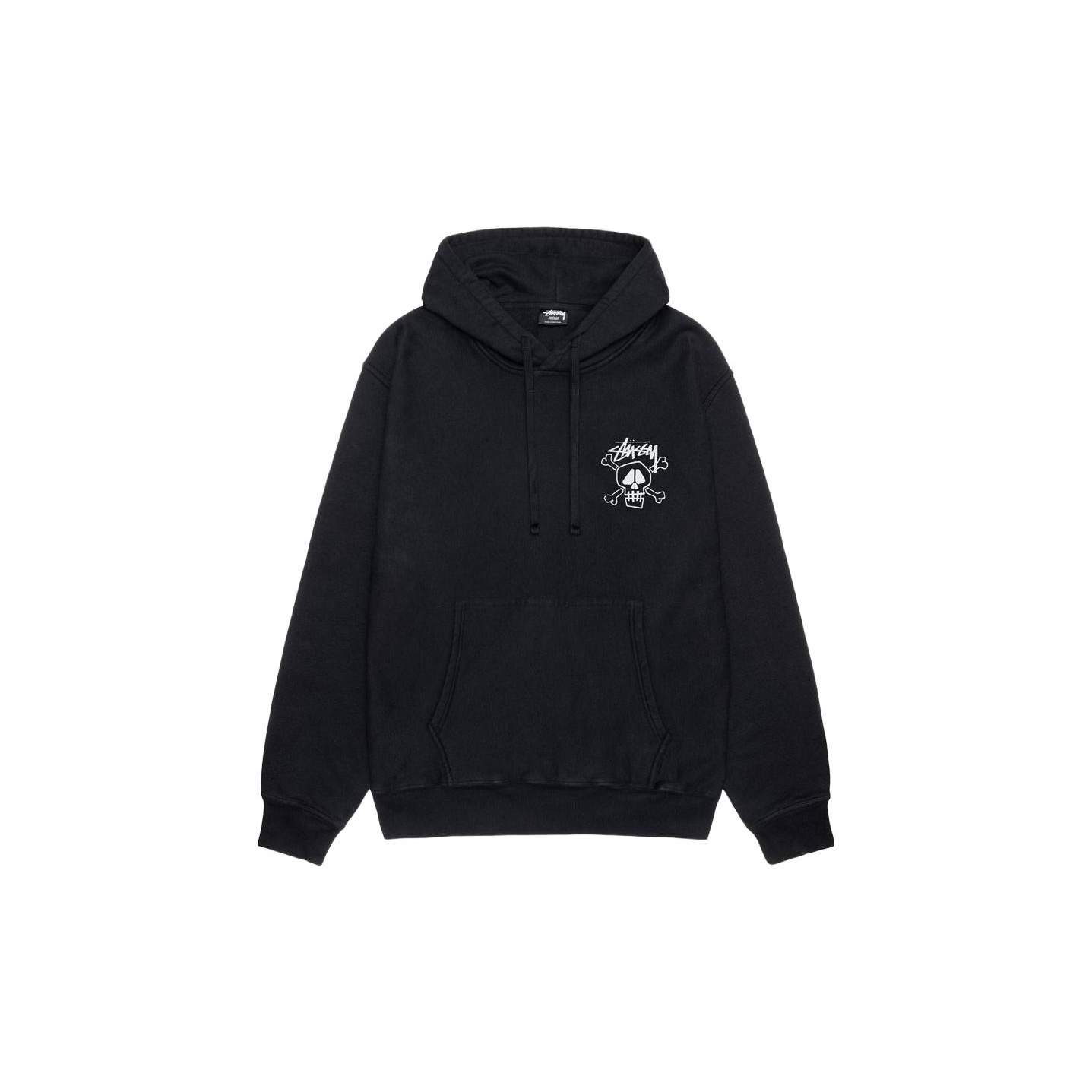 【STUSSY 23'】Stussy Skull & Bones Pig. Dyed Hoodie Stüssy - Skull and Bones Pigment Dyed Hoodie | HBX