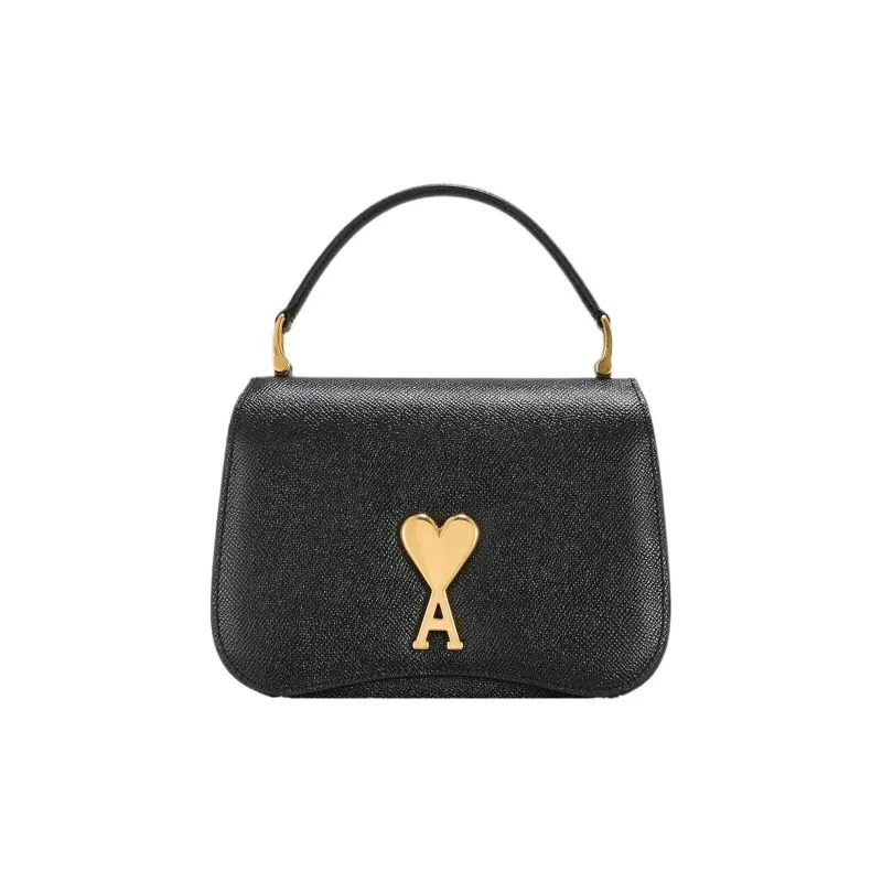 AMIPARIS Paris Logo Plaque Foldover Top Shoulder Bag-0
