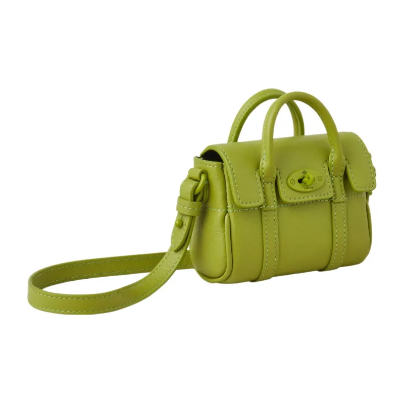 Mulberry Bayswater Grained Calfskin Shoulder Bag Crossbody Bag Handbag Extra Mini Women's Moss Green-1
