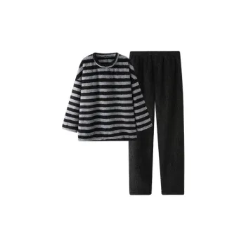 Xiang Ning Pai Home Suit Women's Stripes Black