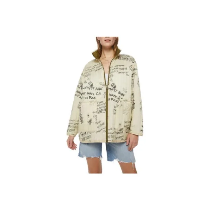 MOTHER Jackets Women's Khaki-1