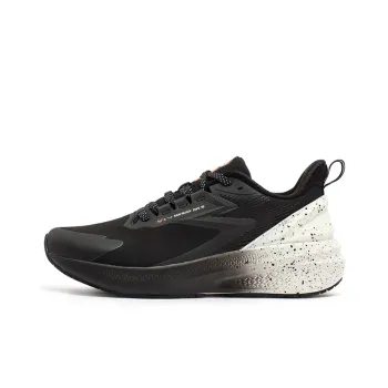 361° Rain Screen Running Shoes Men Low Top Obsidian Black/Fluorescent Red Orange