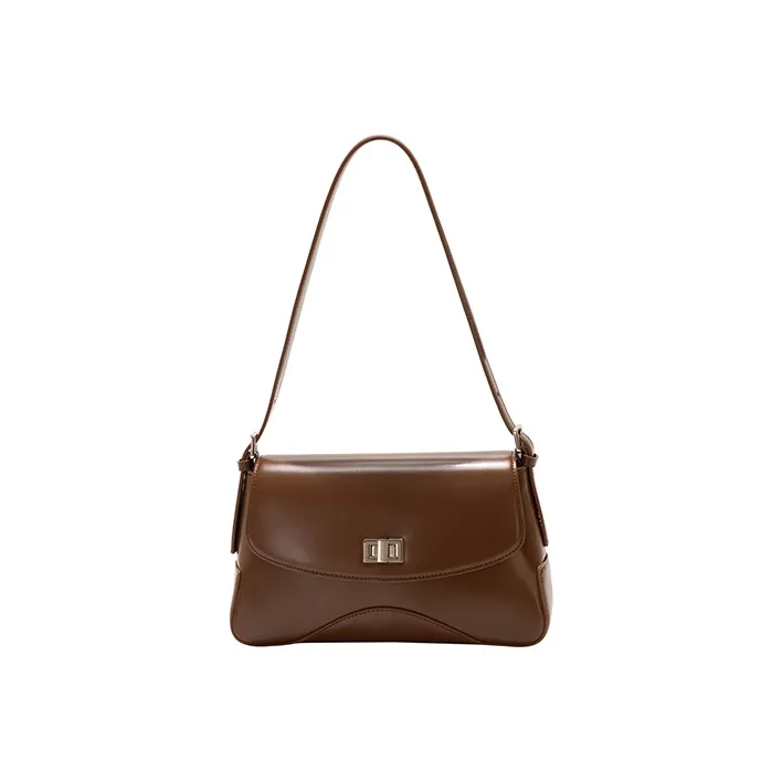 GXFMOD Cow Leather Shoulder Bag, Crossbody Bag Women's Brown/Black/Coffee-6