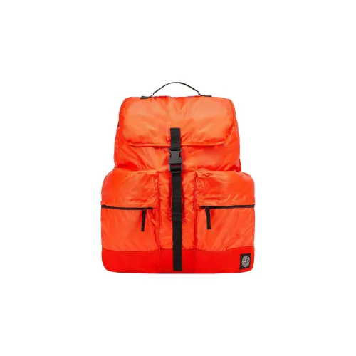 STONE ISLAND Cotton Backpack Regular Men
s Lobster Red