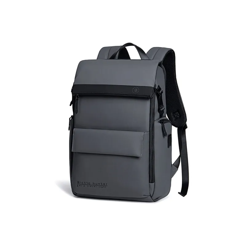 ARCTIC HUNTER Polyester Backpack Unisex Black/Gray-4