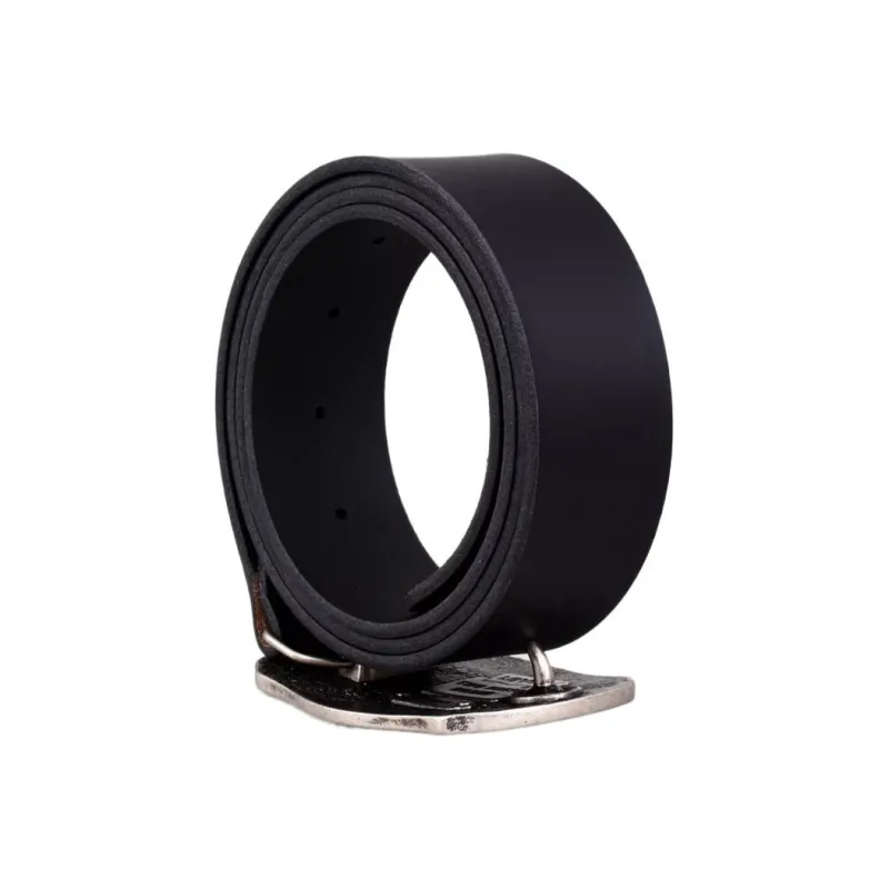 Levis Brand Logo Styling Smooth Buckle Leather Belts Men's Black Width: 4CM-2