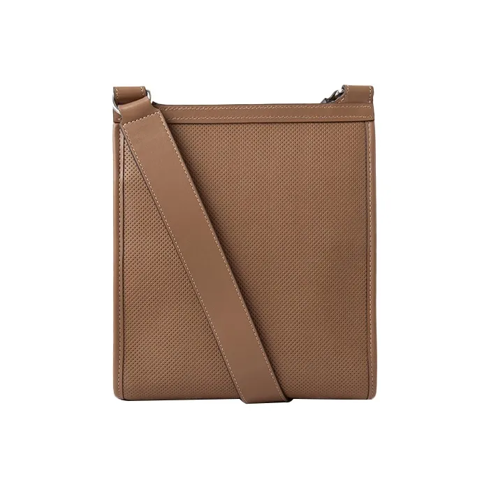 Mulberry Perforated Leather Shoulder Bag, Crossbody Bag Regular Unisex Brown-2