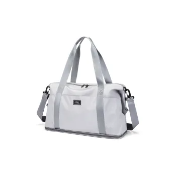 POLO Fabric Handbag Crossbody Bag Men's Travel Bag 24L Unisex Gray/Black