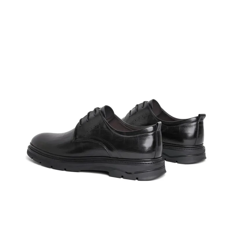 Senda Dress Shoes Men Low Top Black/Brown-22