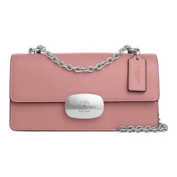 COACH Eliza Calfskin Baguette Bag Shoulder Bag Crossbody Bag Medium Size Women's Pink