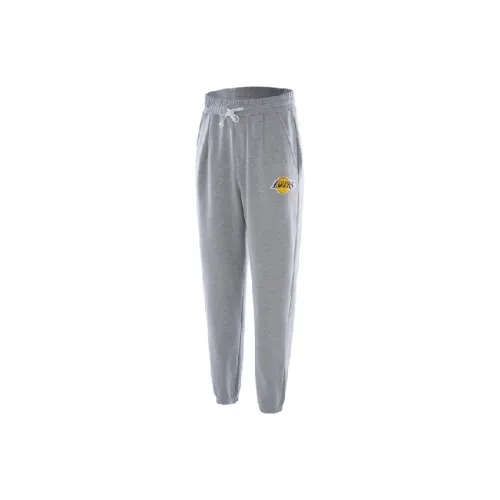 NBA Lakers Knitted Sweatpants Men Cool Smoke Gray