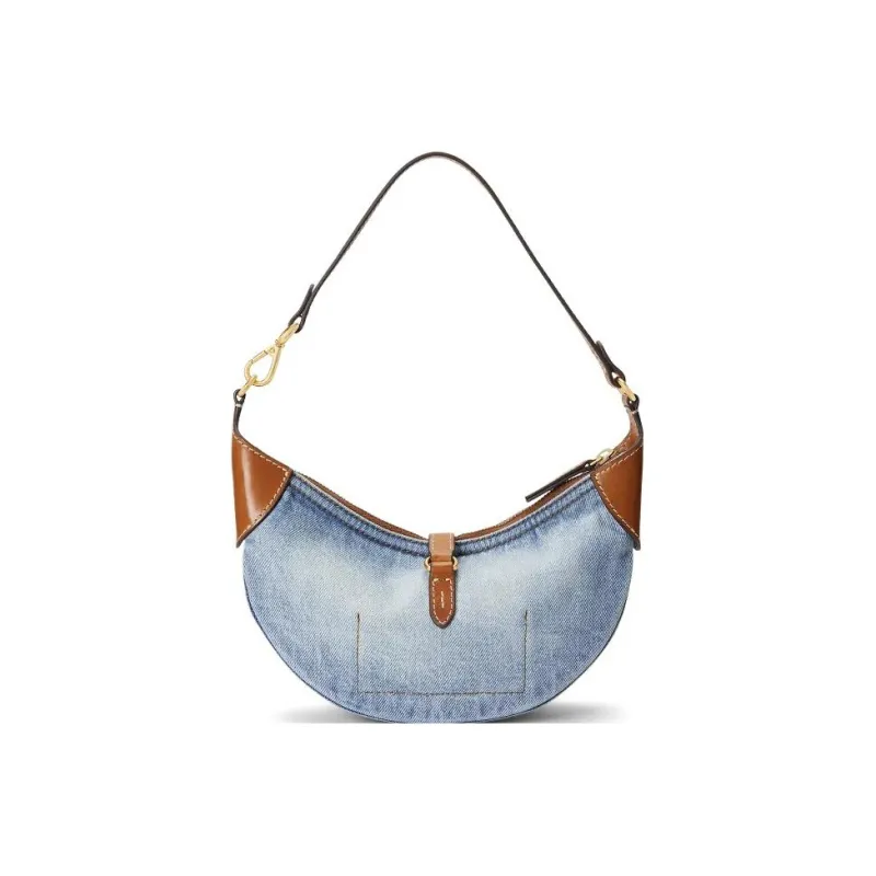Polo Ralph Lauren Polo ID Cotton Handbag Shoulder Bag Mini Women's Light Blue-2