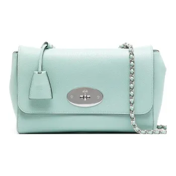 Mulberry Lily Calfskin Handbag Shoulder Bag Crossbody Bag Medium Size Women's Mint Green