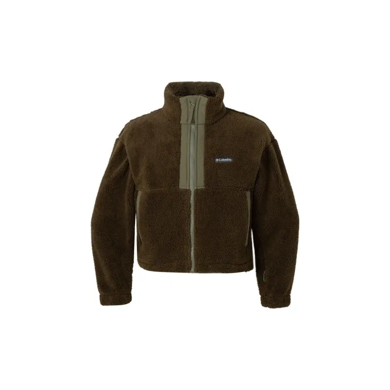 Columbia Windbreaker Jackets Women's Green-2