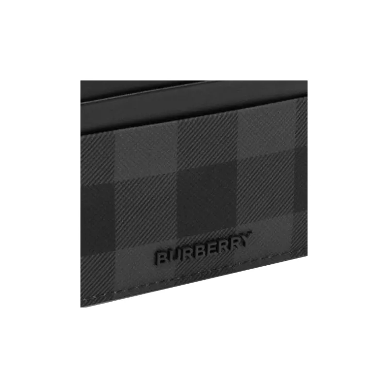 Burberry Cotton Wallet, Card Holder Men's Black Gray-11