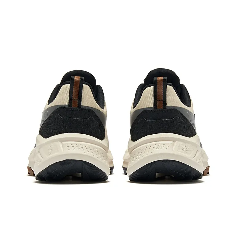 Erke Wild Cushioning Anti-Slip And Wear-Resistant Low-Top Running Shoes Men's Warm Linen Jet Black-3