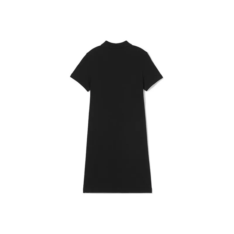 LACOSTE Short Sleeved Dresses Women's Black-1