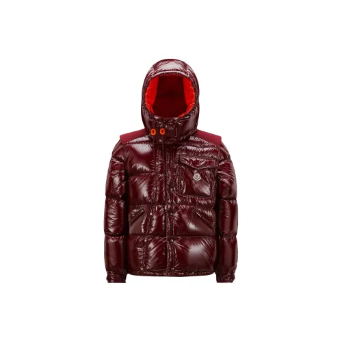 Moncler FW23 Karakorum Series Down Jackets Men Bordeaux Red