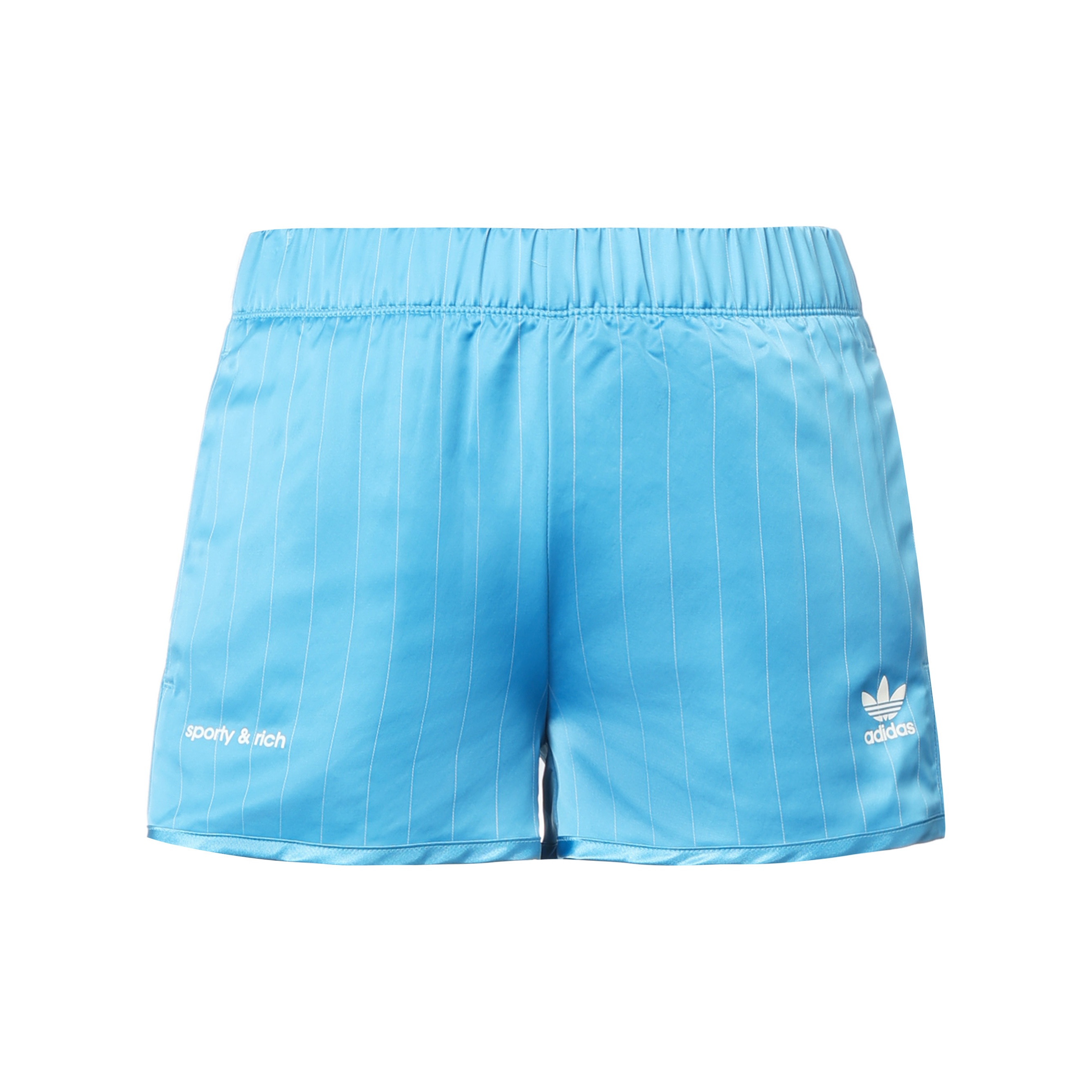 Adidas Originals X Sporty Rich Track Shorts Baby Blue Cream S