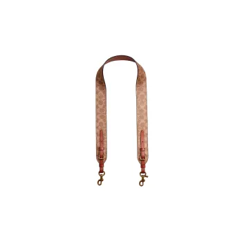 COACH Canvas With Leather Shoulder Strap Bag Strap Women's Brown
