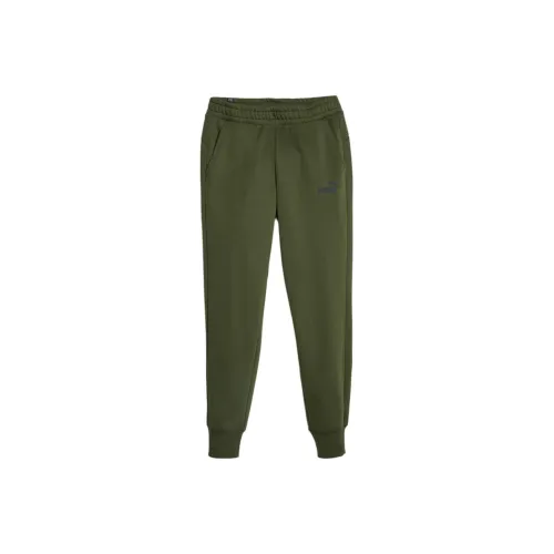 PUMA Knitted Sweatpants Men Peach Gold Lady Green