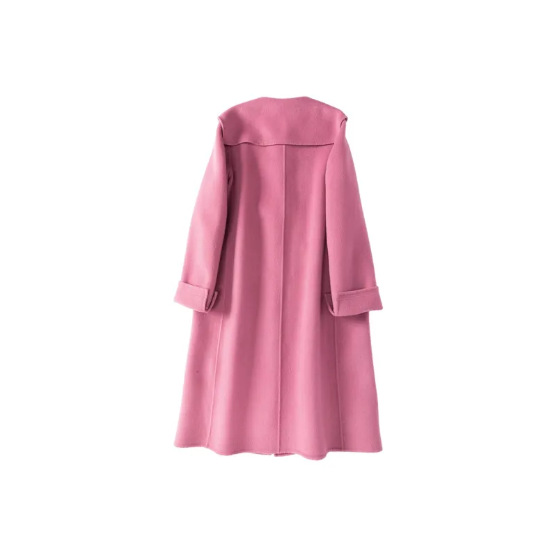 XIANGYING Coats Women's Plum Red-1