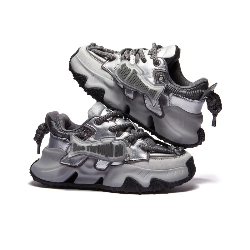 RIFUGIO VO' Flying Fish No.1 Wear-Resistant Height Increasing Low-Top Chunky Sneakers Unisex-36