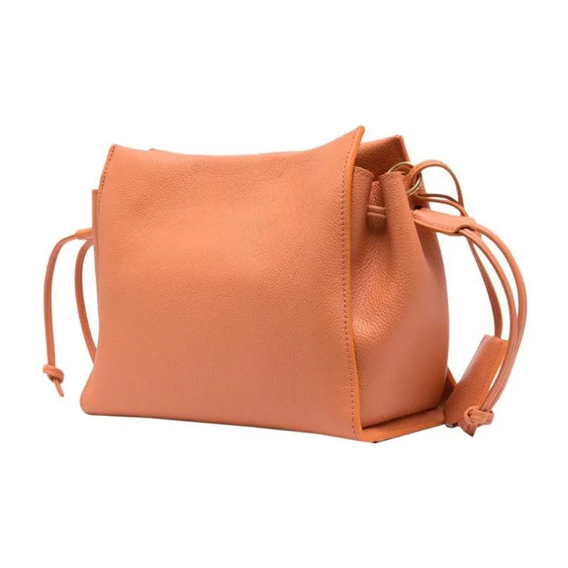 Mulberry Leather Crossbody Bag Shoulder Bag Women's Orange-1