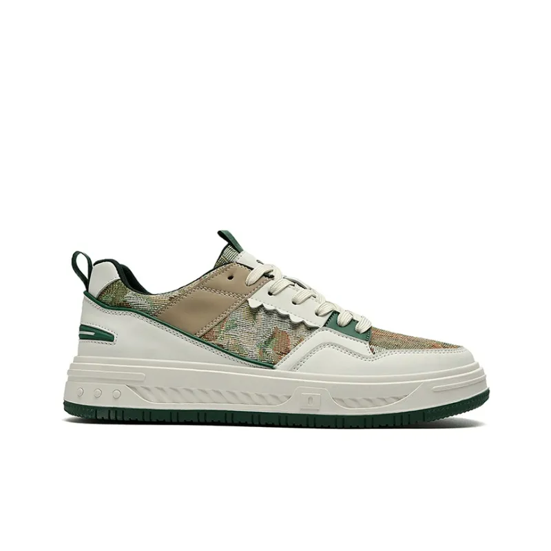 Rich birds Skateboard Shoes Men Low Top White/Blue/Green-1