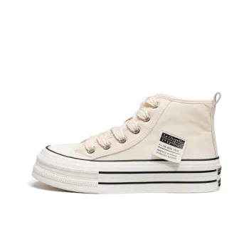 La Chapelle Lightweight Height Increasing High-Top Canvas Shoes Women's