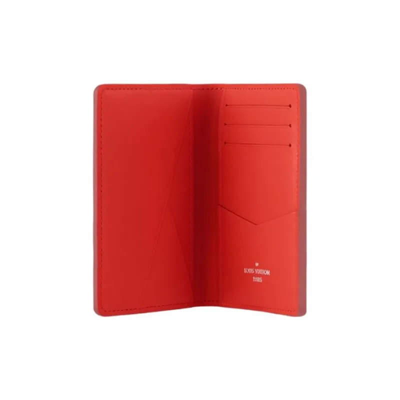 LOUIS VUITTON Pocket Organizer Vermillion Red-3
