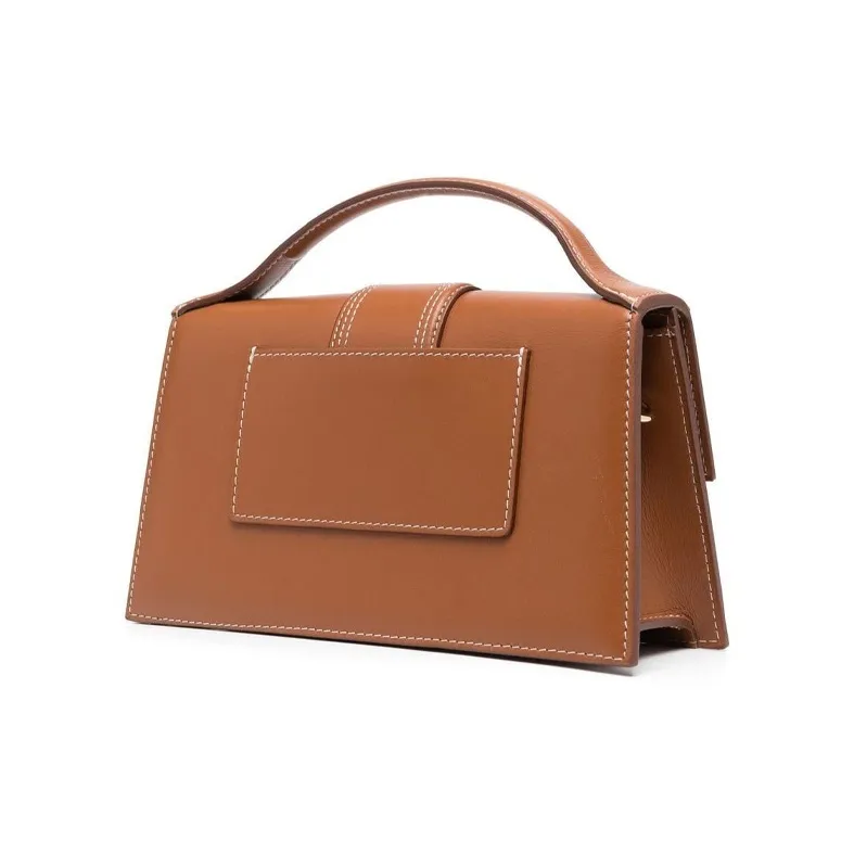 Jacquemus Leather Shoulder Bag, Crossbody Bag, Handbag Women's Brown-1