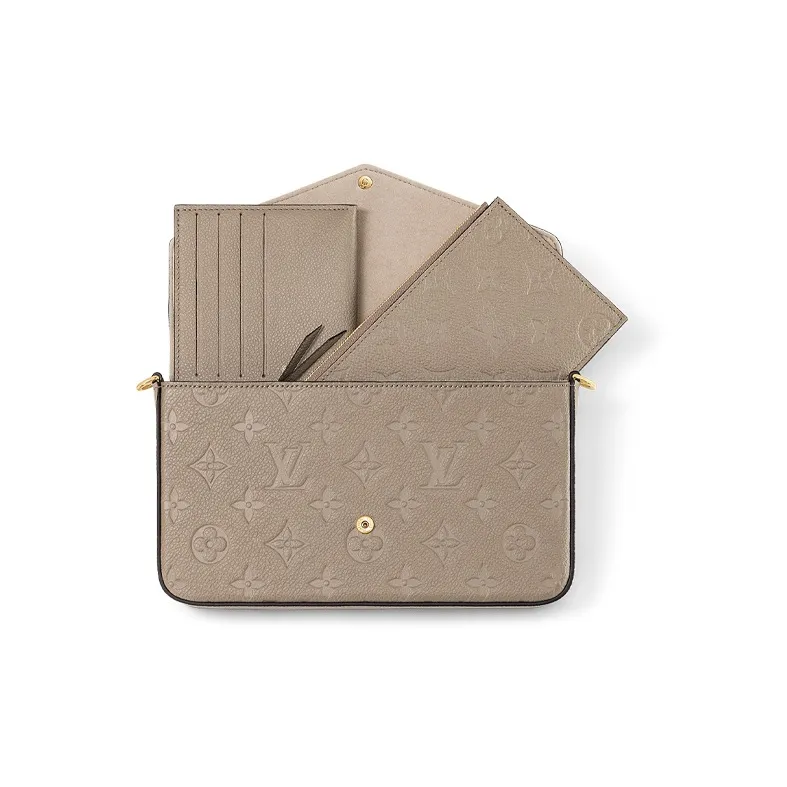 LOUIS VUITTON Felicie Pochette Turtledove-2