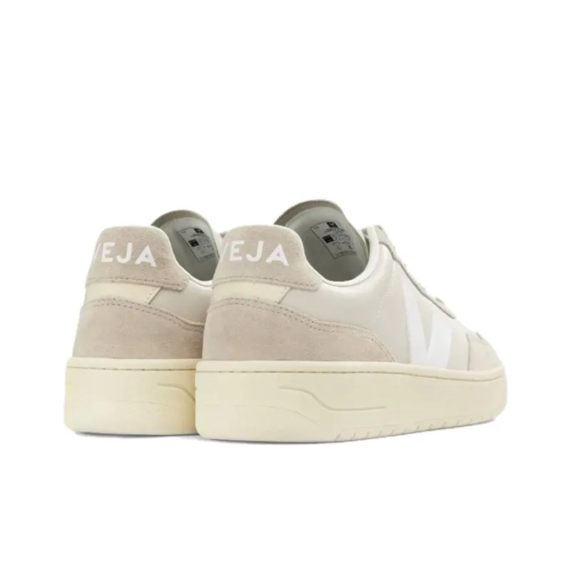 VEJA V-90 Panelled Low-top Suede Sneakers-4