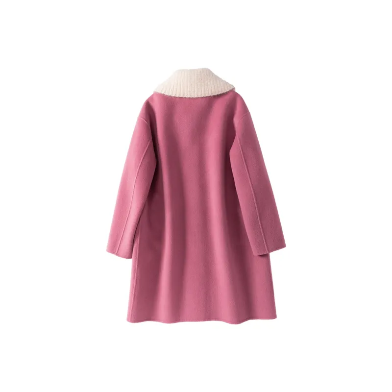 XIANGYING Coat Women's Plum Red-1