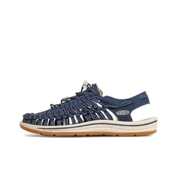 KEEN Uneek Wear Resistant Slip Resistant Beach Sandals Men's Navy