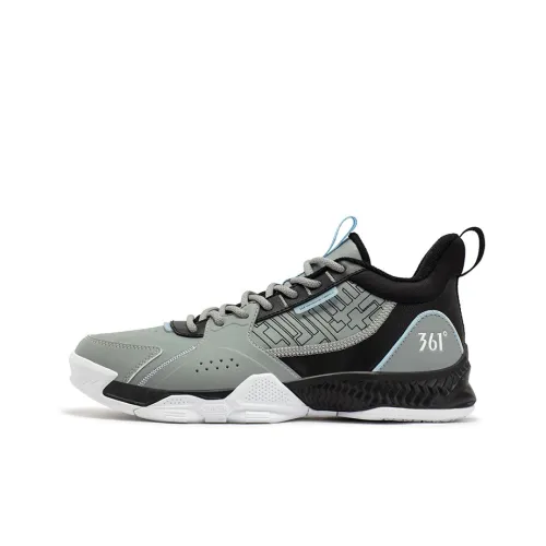 361° Basketball Shoes Men Low-Top Invisible Gray/Soothing Blue