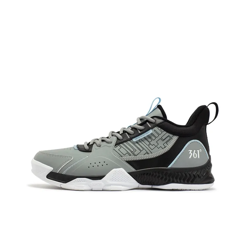 361° Cushioning Anti-Slip And Wear-Resistant Low-Top Basketball Shoes Men's Invisible Gray/Calm Blue-0